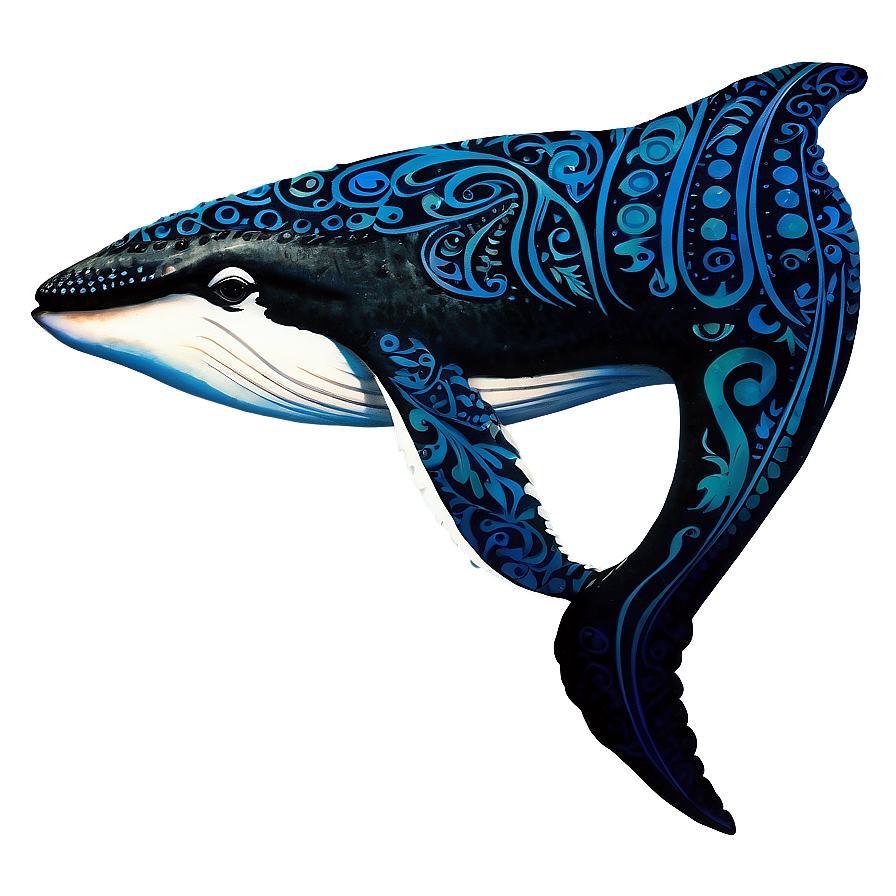 Humpback Whale Tribal Tattoo Design Png Pns