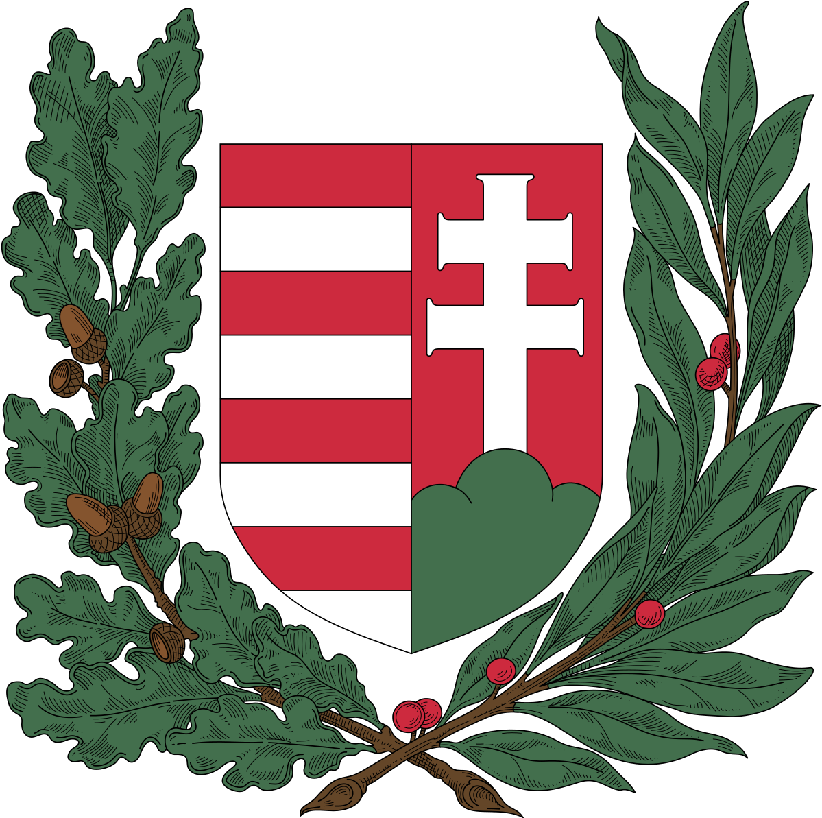 Hungarian Coatof Arms Illustration