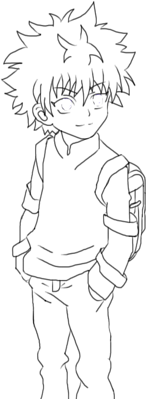 Hunter X Hunter Killua Line, HD Png Download PNG with transparent background