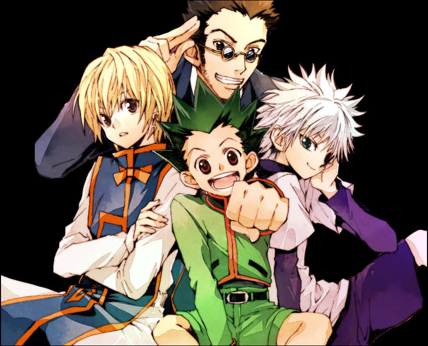 Hunterx Hunter Group Pose PNG with transparent background