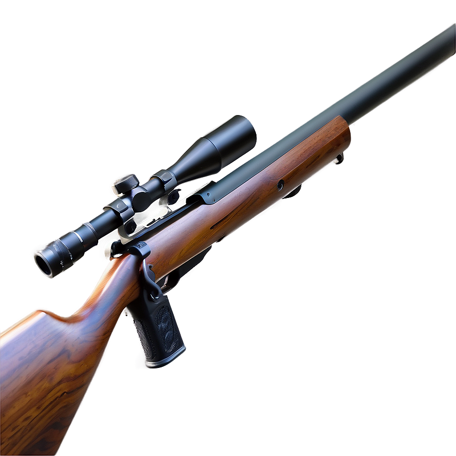 Hunting Rifle With Muzzle Brake Png 06132024