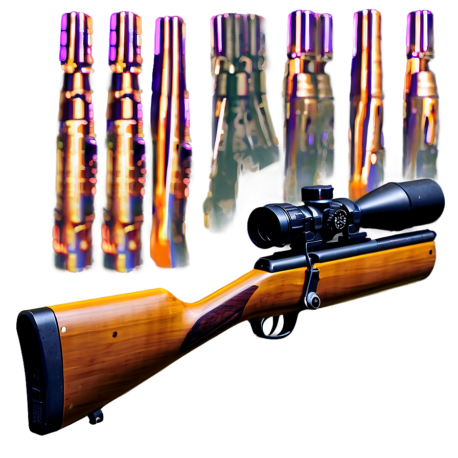 Hunting Rifle With Muzzle Brake Png 84