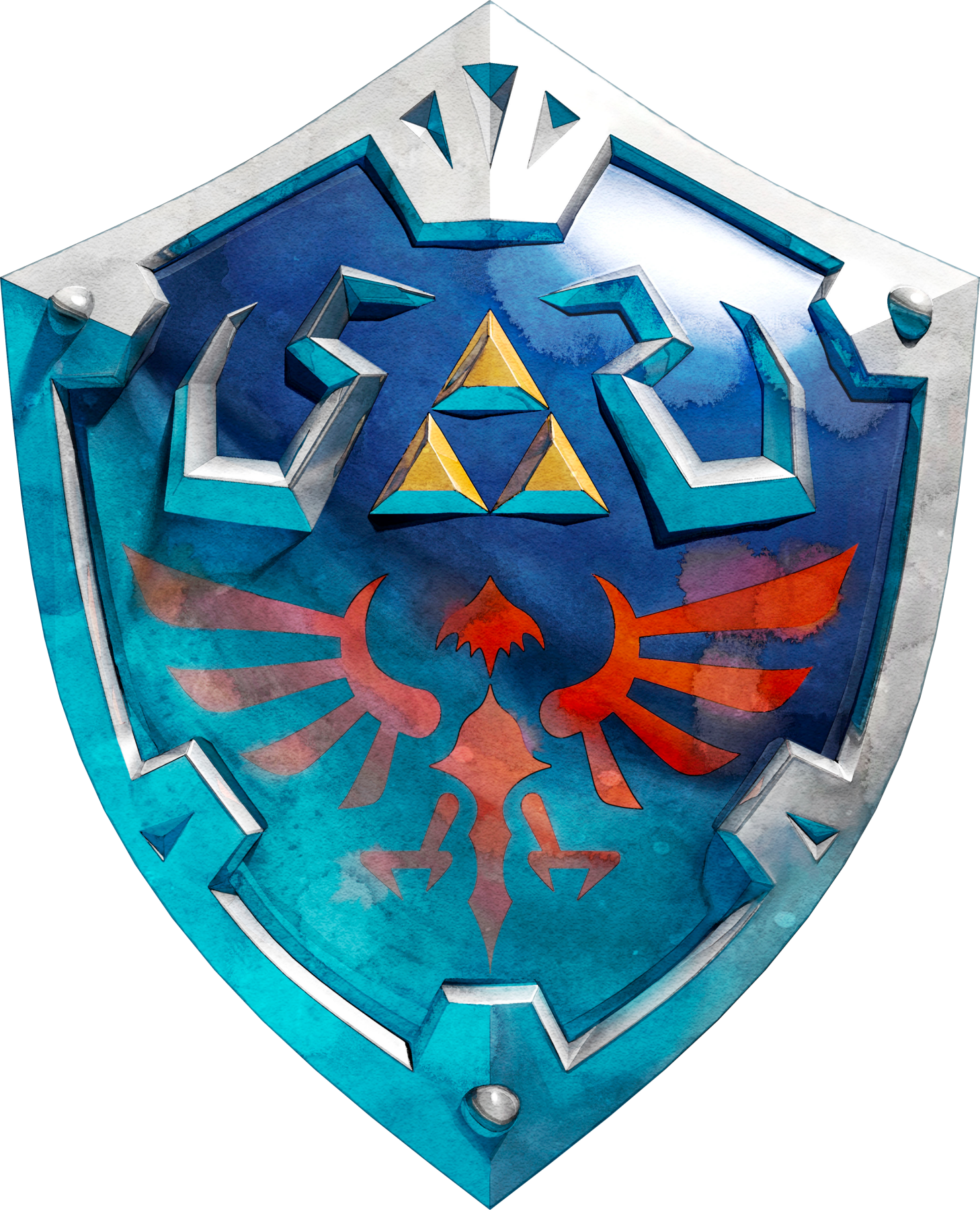 Hylian Shield Triforce Emblem