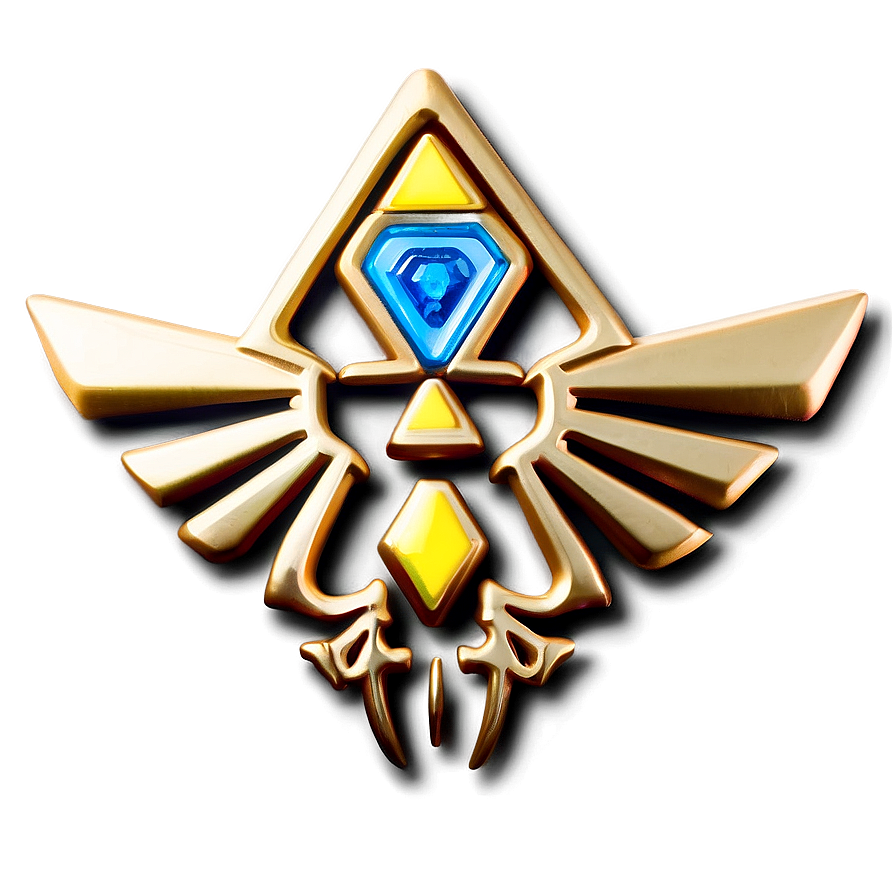 Hylian Triforce Badge Png 29