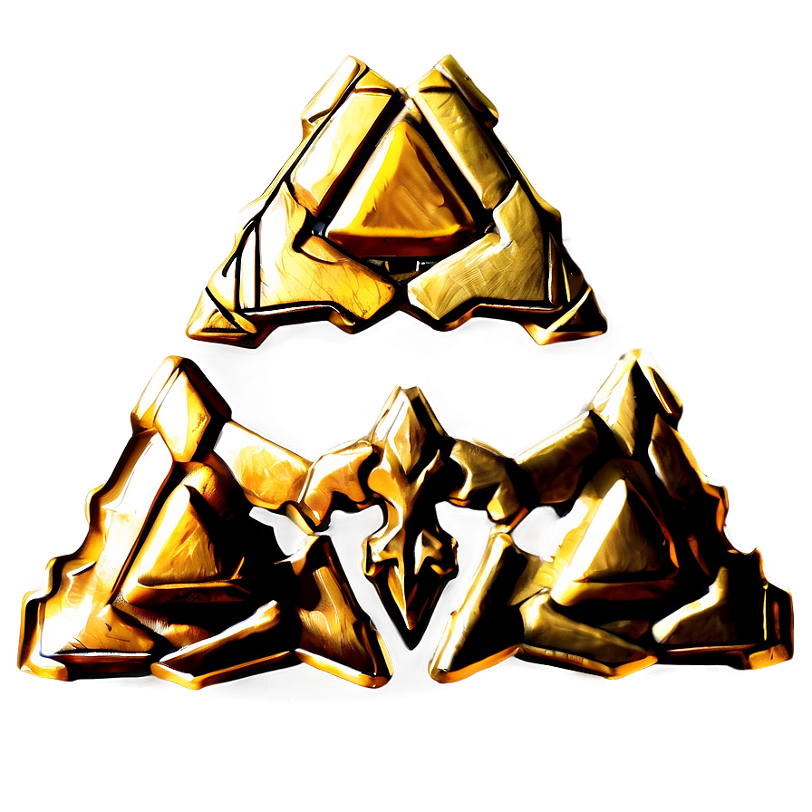 Hylian Triforce Badge Png Vxq78