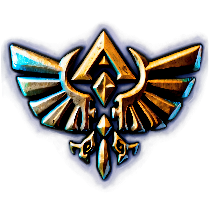 Hylian Triforce Badge Png Yau