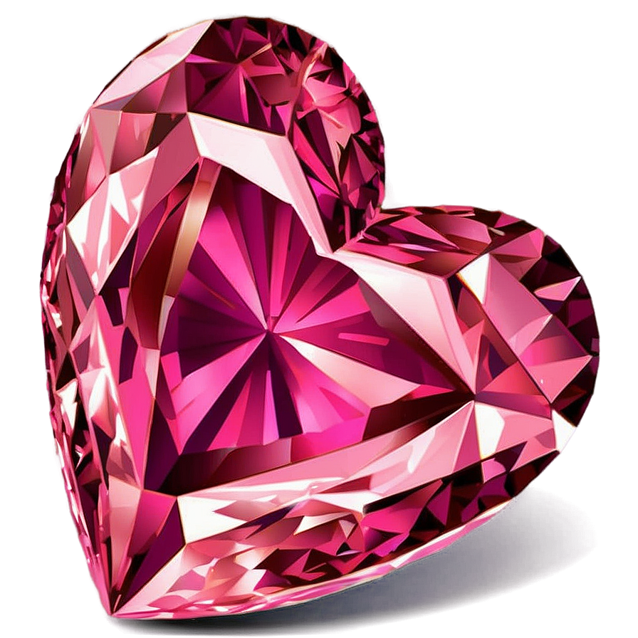 Hypnotic Pink Diamond Heart Illustration Png Ssx