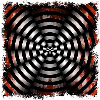 Hypnotic Sound Wave Illusion PNG with transparent background