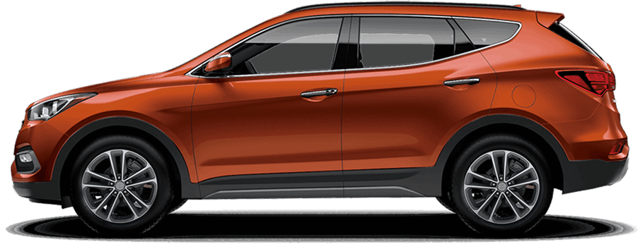 Canyon Copper - 2014 Hyundai Santa Fe Rain Guards, HD Png Download PNG with transparent background