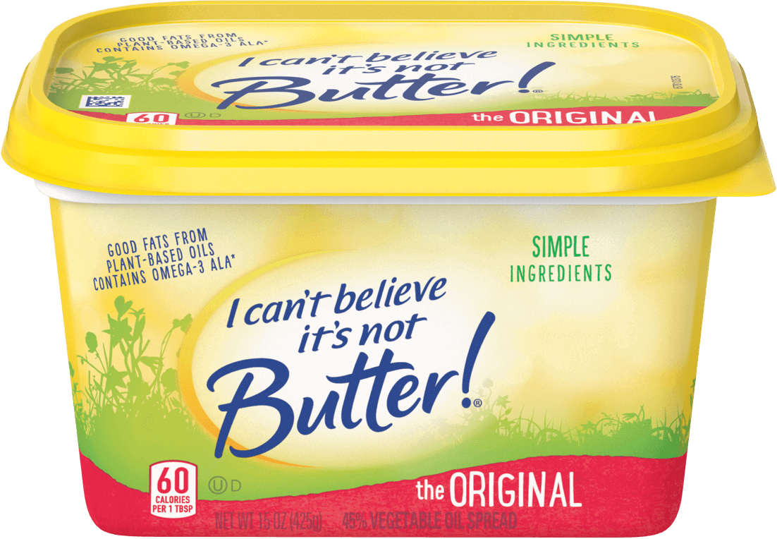 I Cant Believe Its Not Butter Original Spread PNG with transparent background