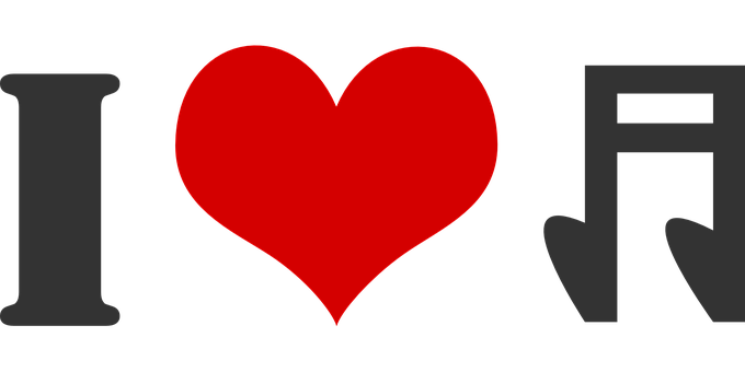I_ Love_ Music_ Symbolic_ Graphic PNG with transparent background