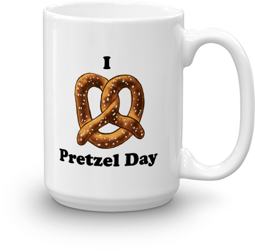 I Love Pretzel Day Mug