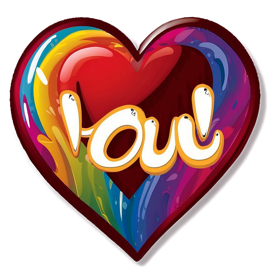 I Love You Comic Bubble Png 25