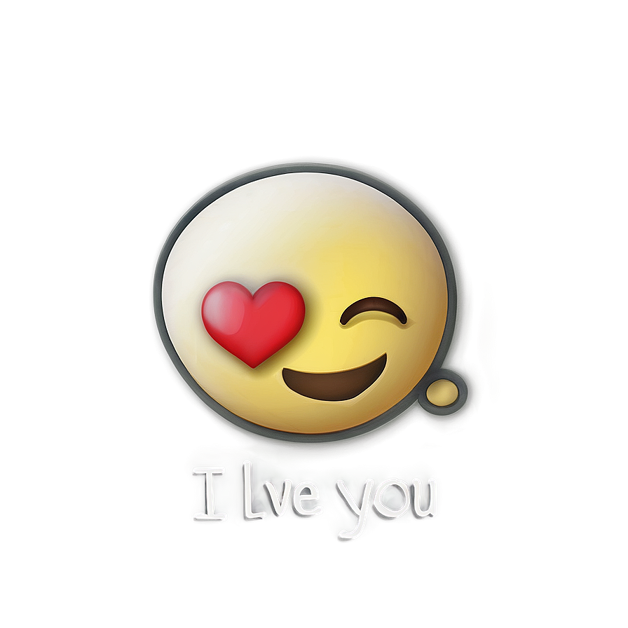 I Love You In Emoji Icons Png 55