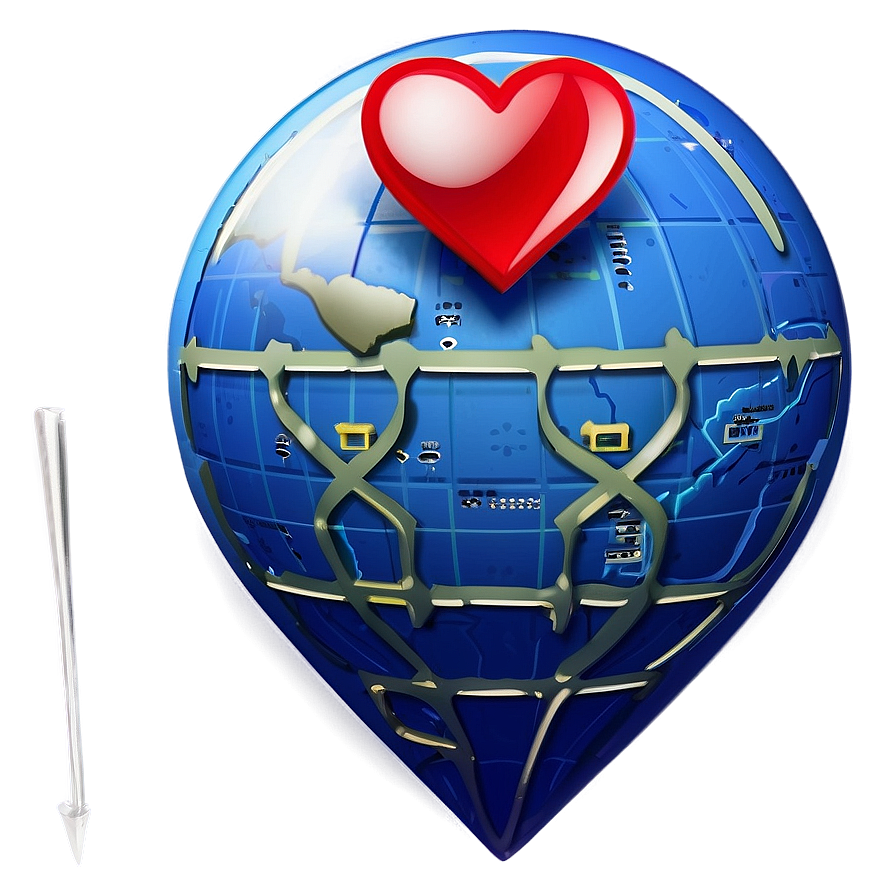 I Love You Map Location Pin Png 41