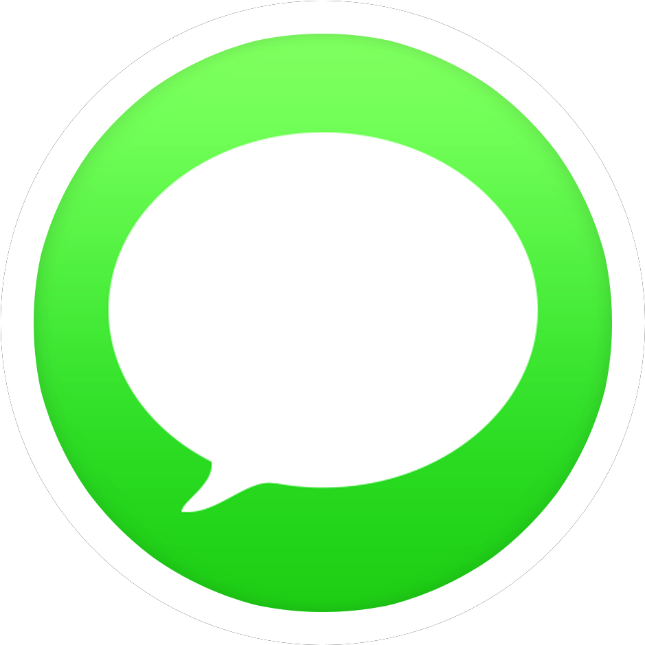 I Message Icon Green Bubble