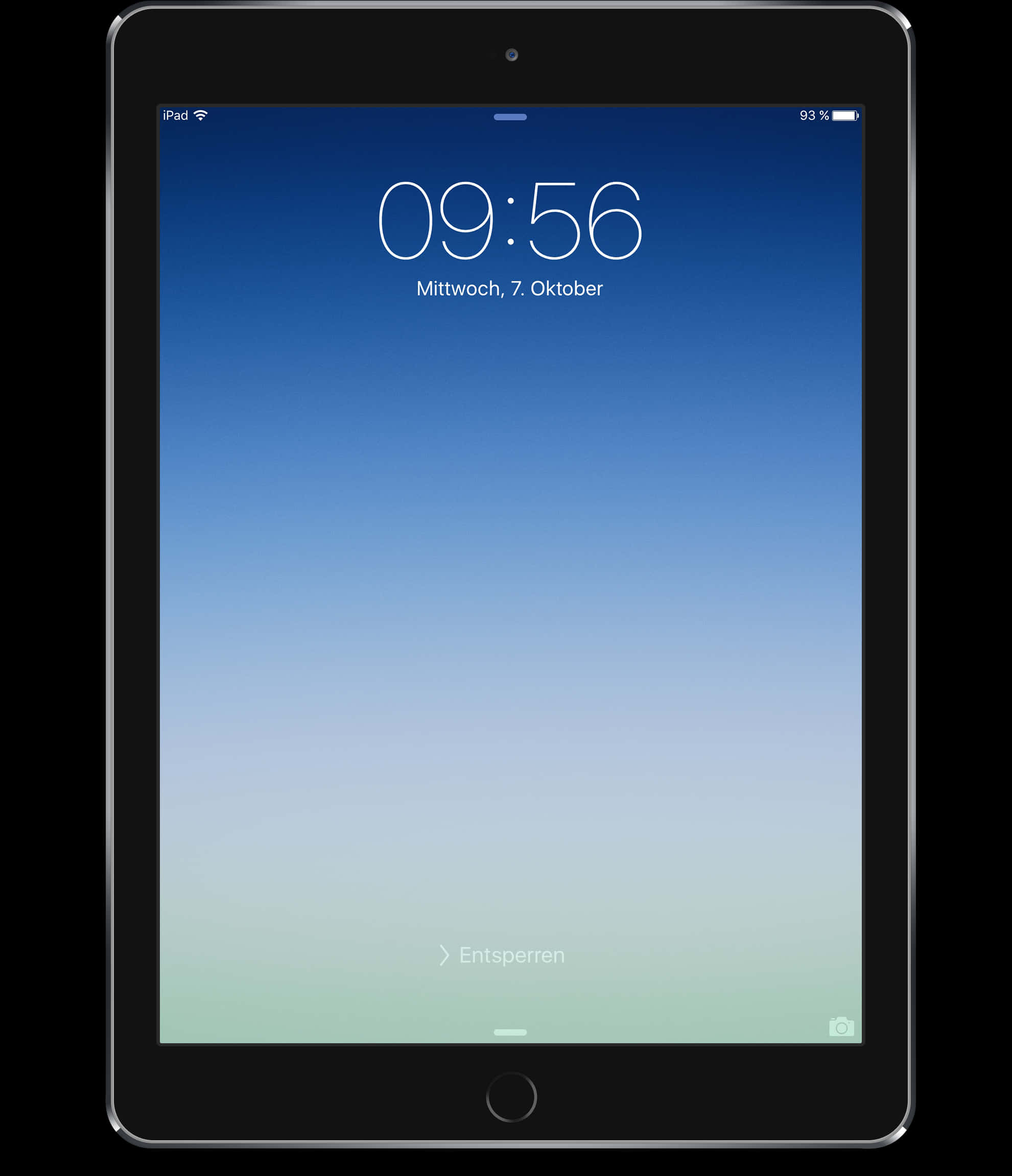 i Pad Lock Screen Display PNG with transparent background