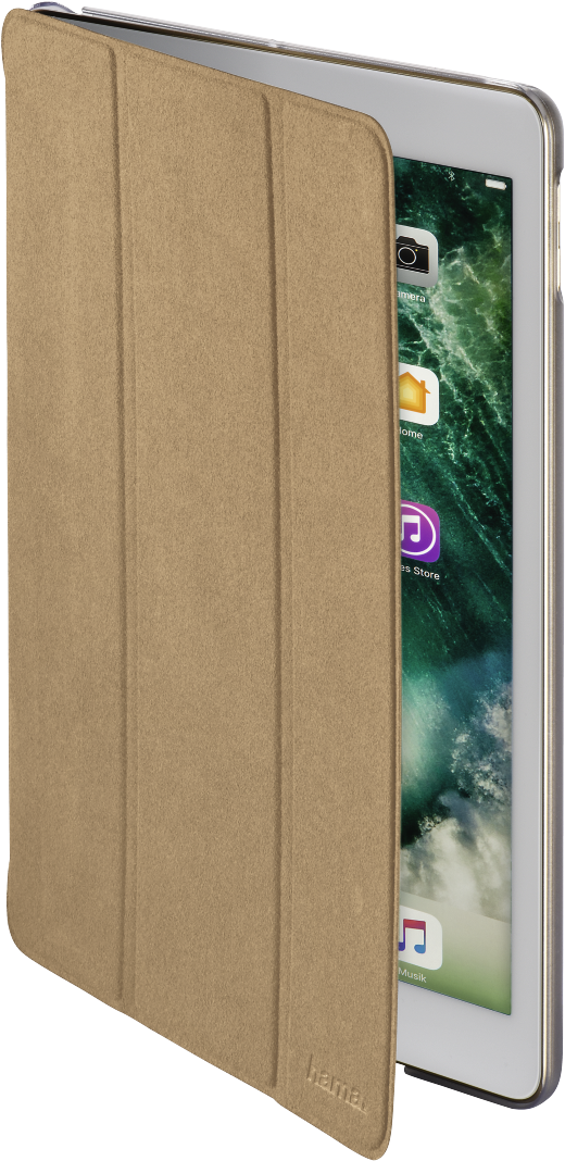 I Pad Prowith Brown Smart Cover