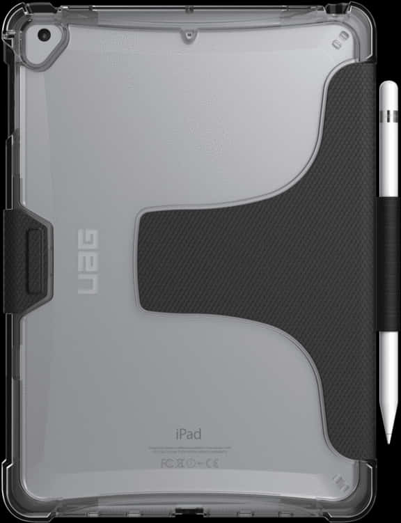 i Padwith Transparent Caseand Apple Pencil PNG with transparent background