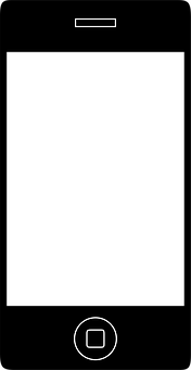 i Phone Black Screenwith Battery Indicator PNG with transparent background