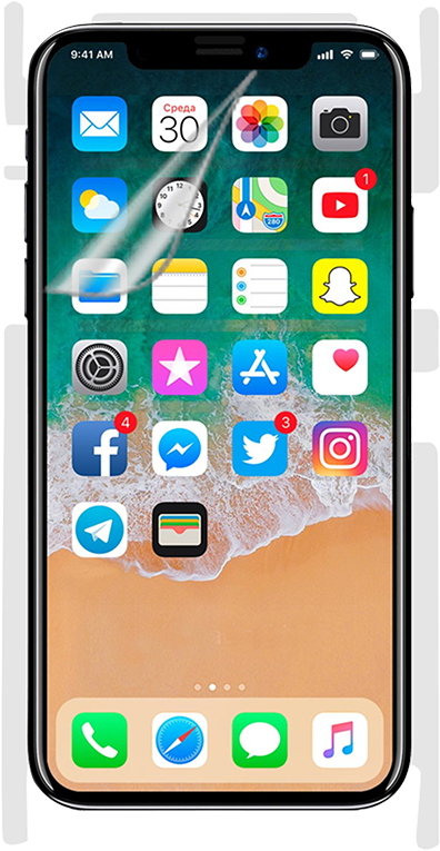 I Phone X Transparent Concept