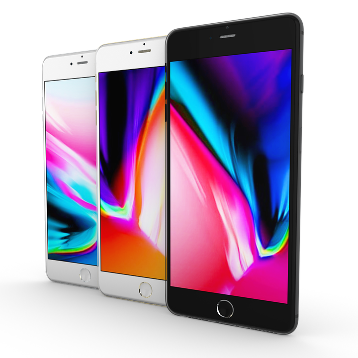 i Phone8 Plus Display Comparison PNG with transparent background