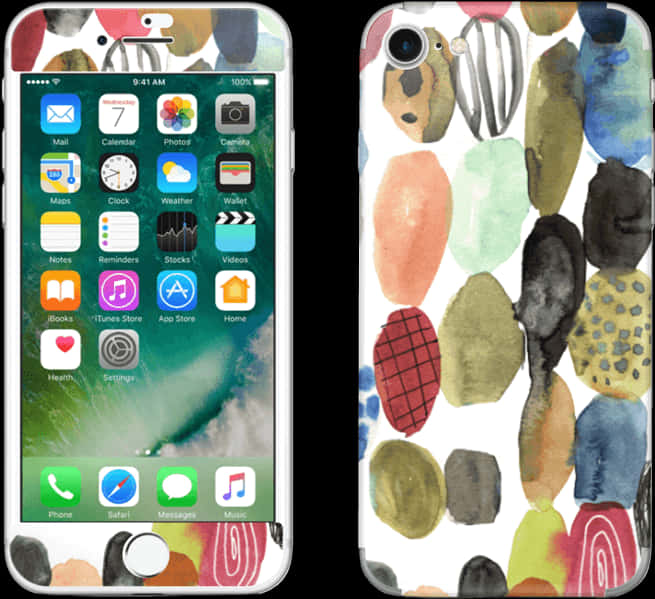 I Phonewith Colorful Case Design