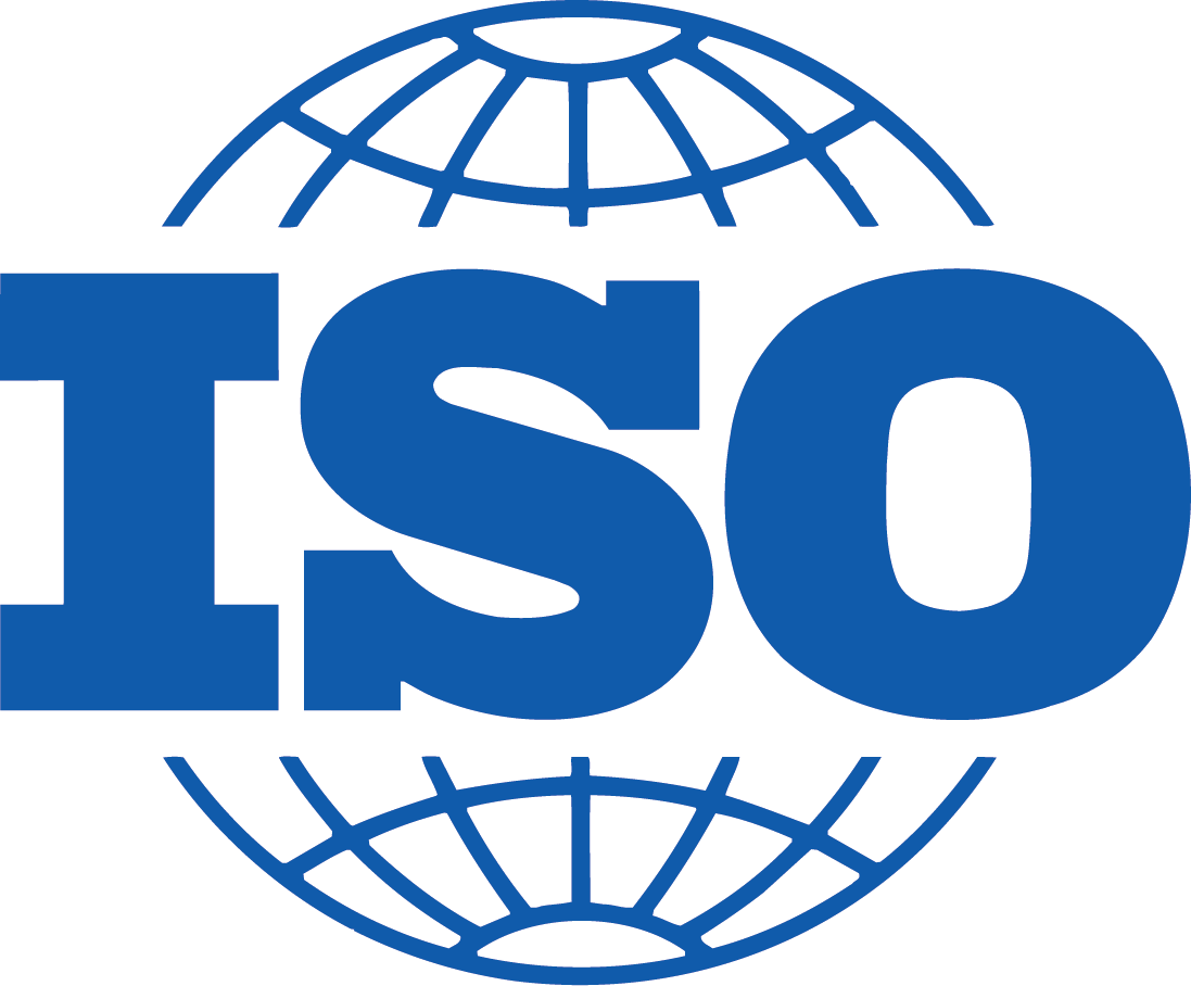 I S O Logo Blue Background