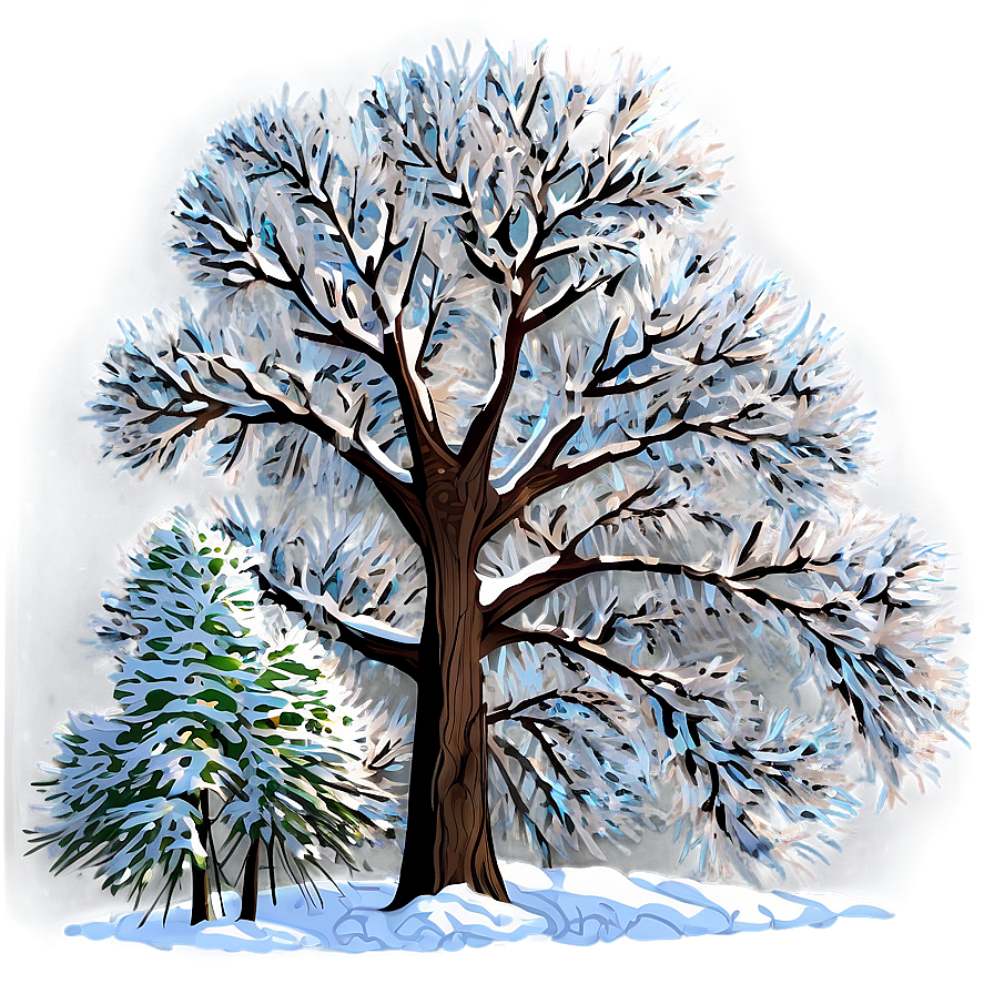 Ice And Snow Trees Png 89