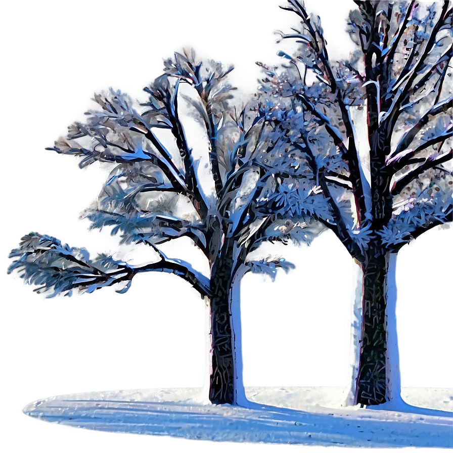 Ice And Snow Trees Png Ure