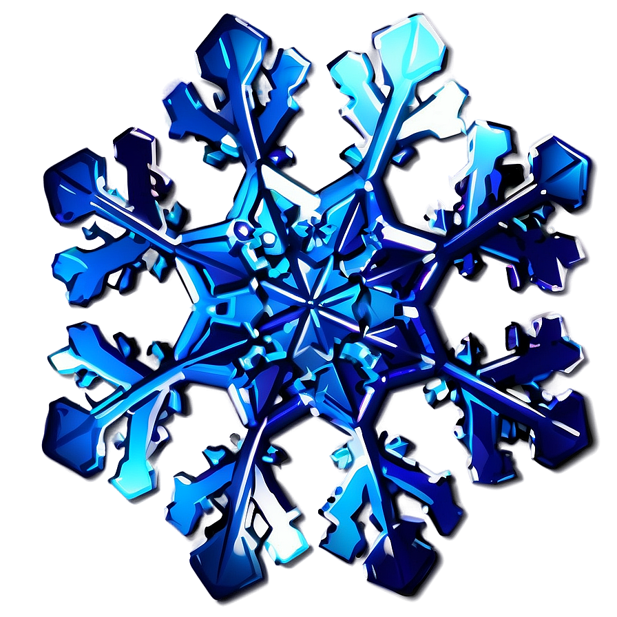 Ice Blue Snowflake Png 04292024