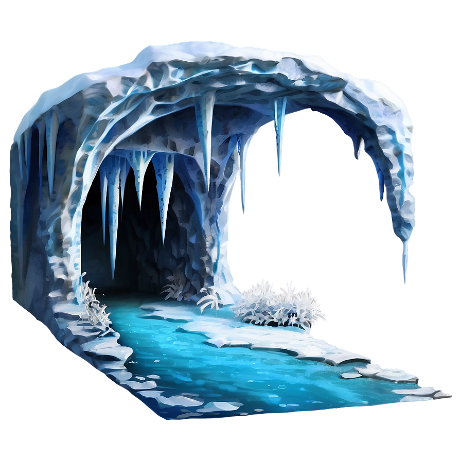 Ice Cave Entrance Png 05032024