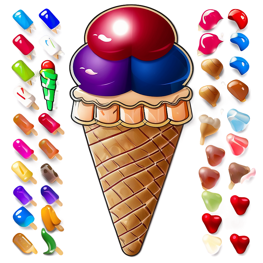 Ice Cream Cone Outline Png Snj