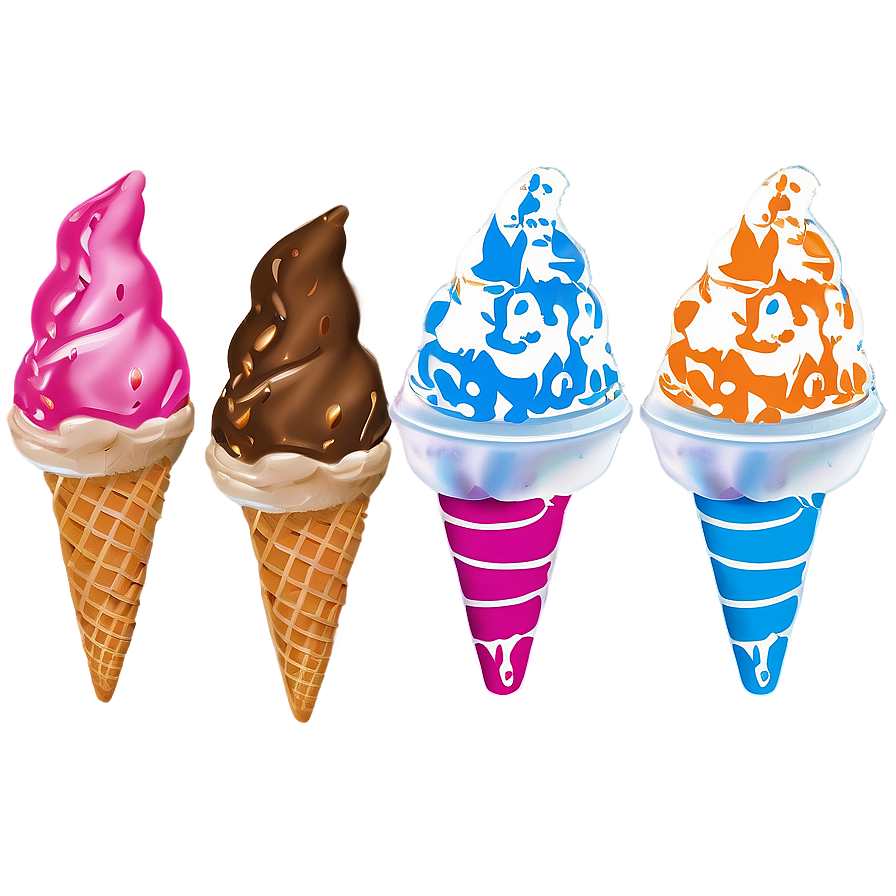 Ice Cream Cone Pattern Png Neo