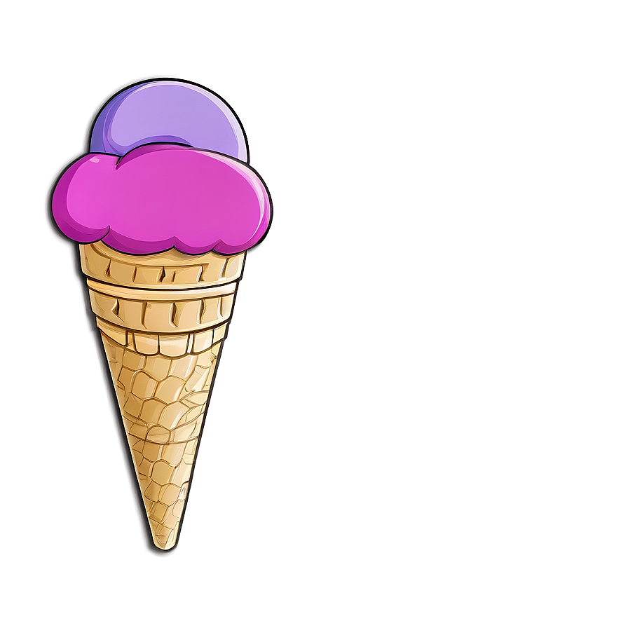 Ice Cream Cone Sticker Png 33