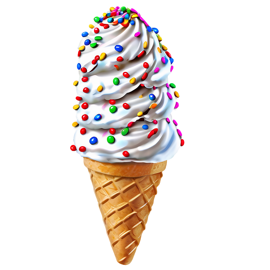 Ice Cream Cone With Sprinkles Png 14