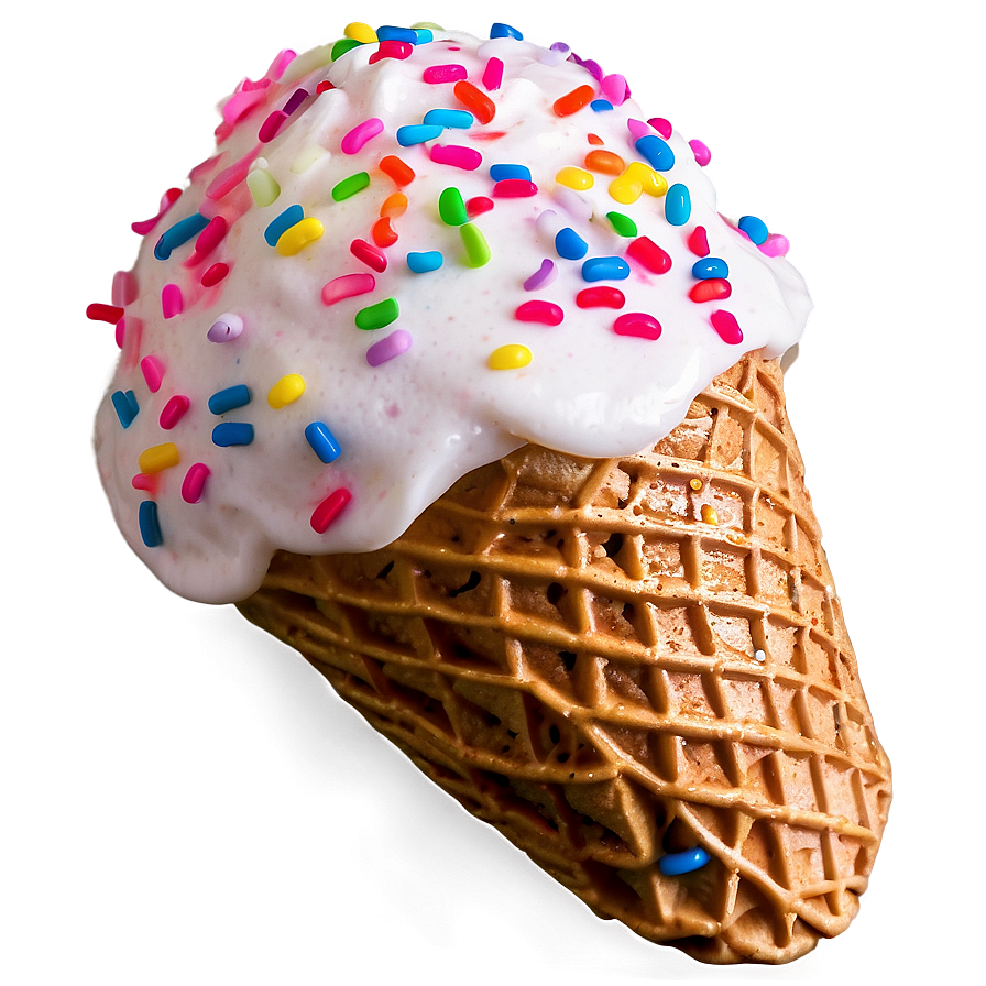 Ice Cream Cone With Sprinkles Png Fyd58