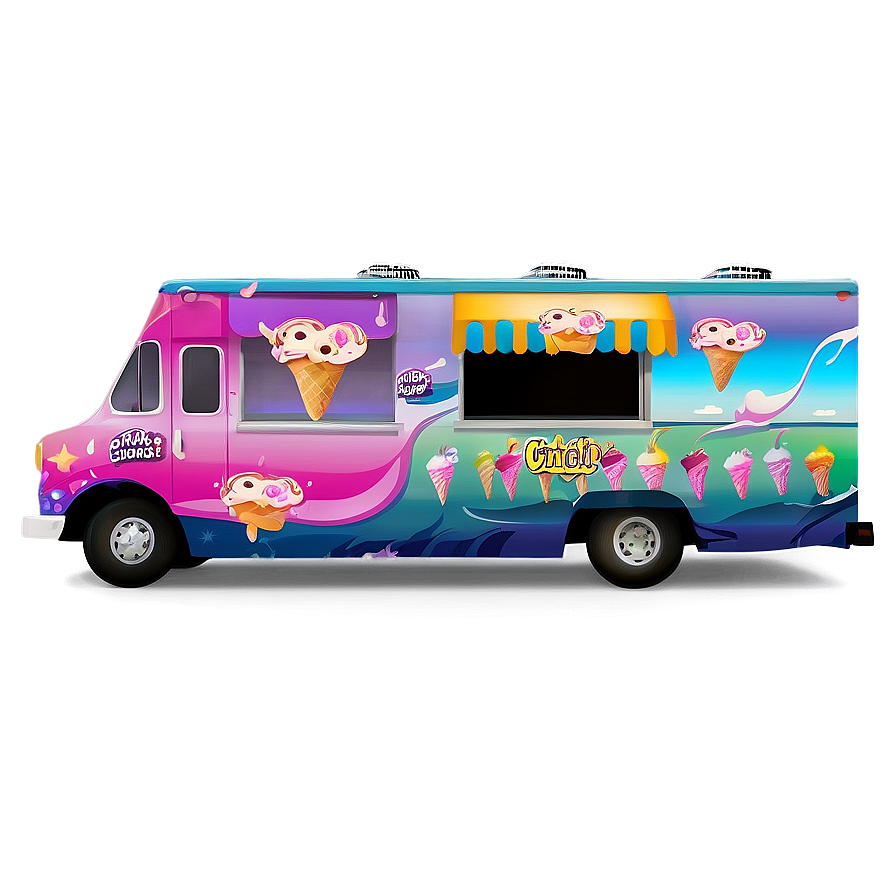 Ice Cream Food Truck Png 05252024