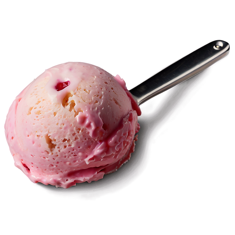 Ice Cream Scoop With Cherry Png 06122024