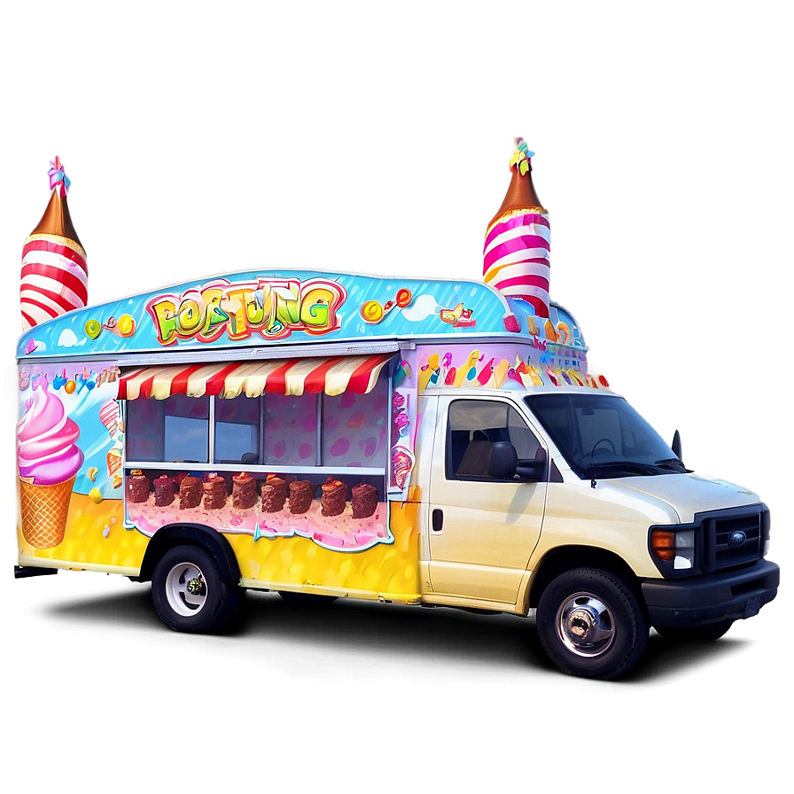 Ice Cream Truck At The Festival Png 63