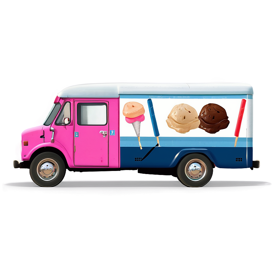 Ice Cream Truck Side View Png 06122024