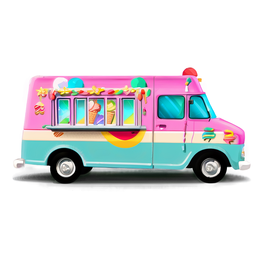 Ice Cream Truck Van Png 06202024