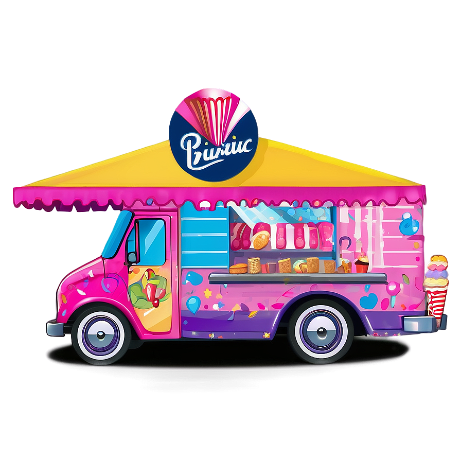 Ice Cream Truck With Music Png Hmp