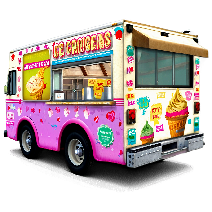 Ice Cream Truck With Vegan Options Png 61