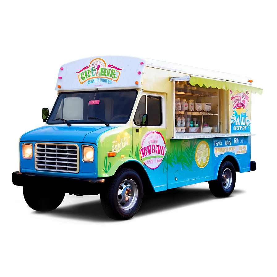 Ice Cream Truck With Vegan Options Png Fcl15