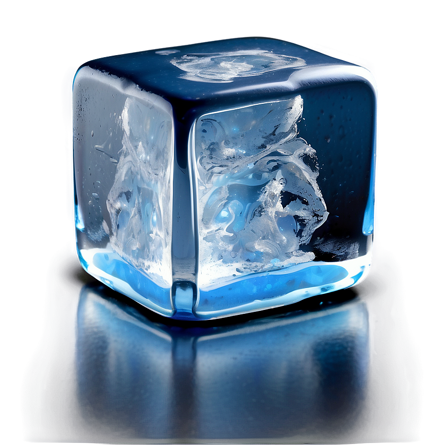 Ice Cube On Black Png Fcv41