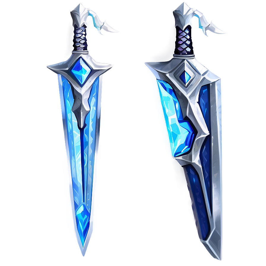 Ice Diamond Sword Png 05252024