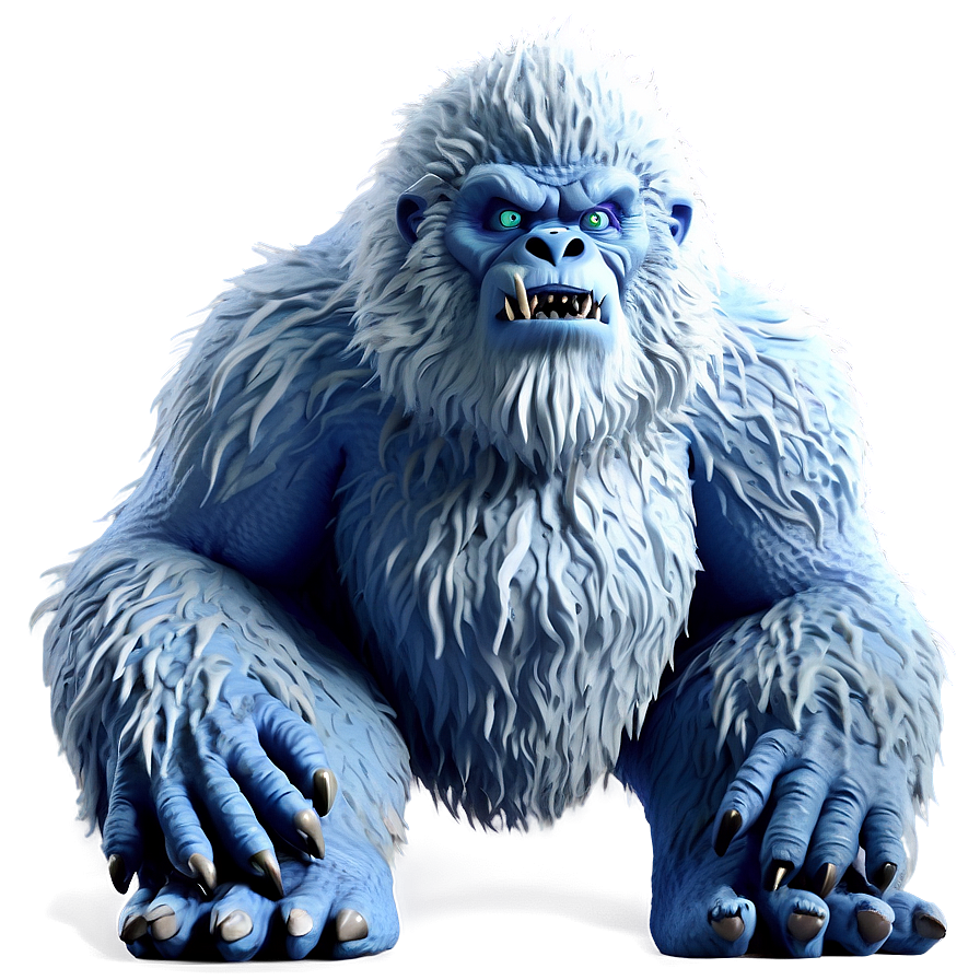 Ice Mountain Yeti Monster Png Oxc