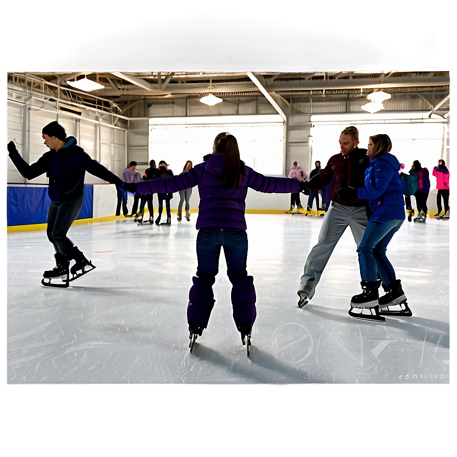 Ice Rink Valentine's Day Date Png Inj