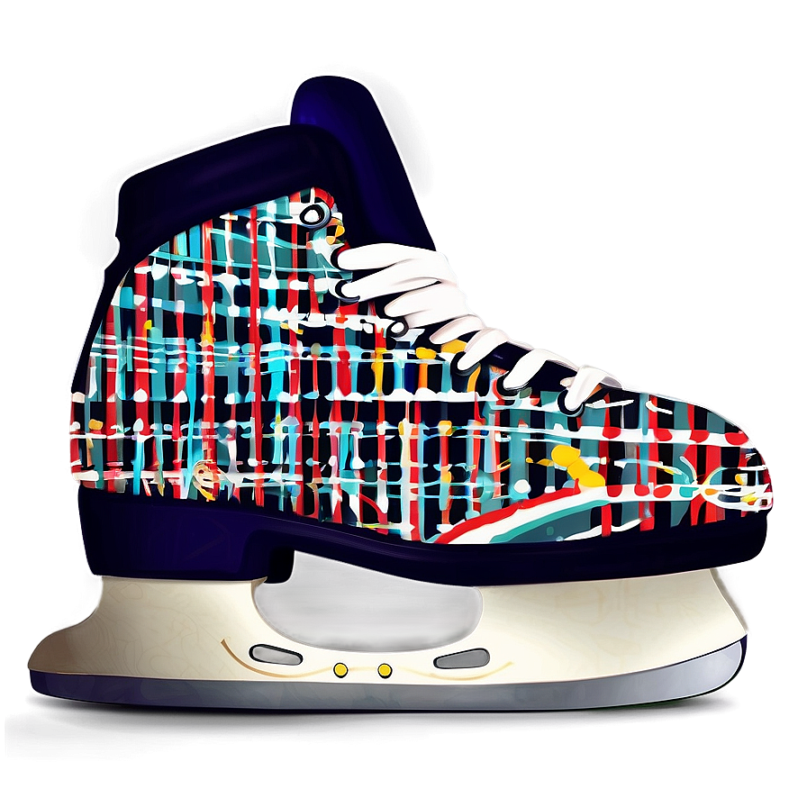 Ice Skates With Pattern Png Hwb46